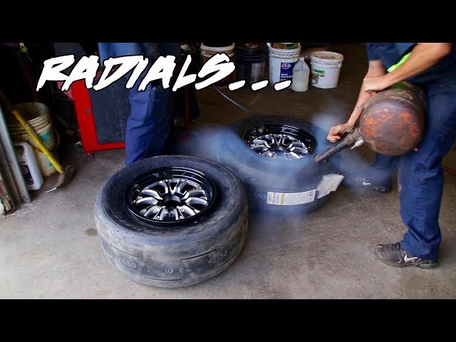 MOUNTED THE RADIAL PROS ON THE 15 INCH JEGS SSR SPIKE WHEELS FOR