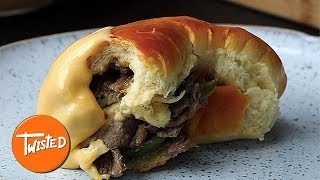 Homemade Giant Philly Cheesesteak Braid | Game Day Food | Stuffed Bread Recipes | Twisted