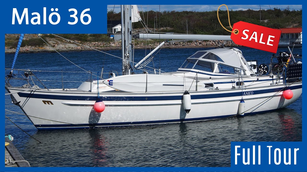 Malö 36 Classic zu verkaufen - Rundgang durch die schwedische Segelyacht (VERKAUFT)
