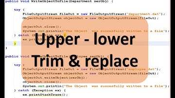 Lập trình Java - Câu lệnh xử lý chuỗi - Upper - Lower - Trim - Replace