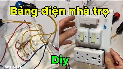 Chia sẽ cách gắn dây điện vào bảng điện 2 công tắc 2 bóng #congnghe9 #congtacdien #kiemtuocdaydien