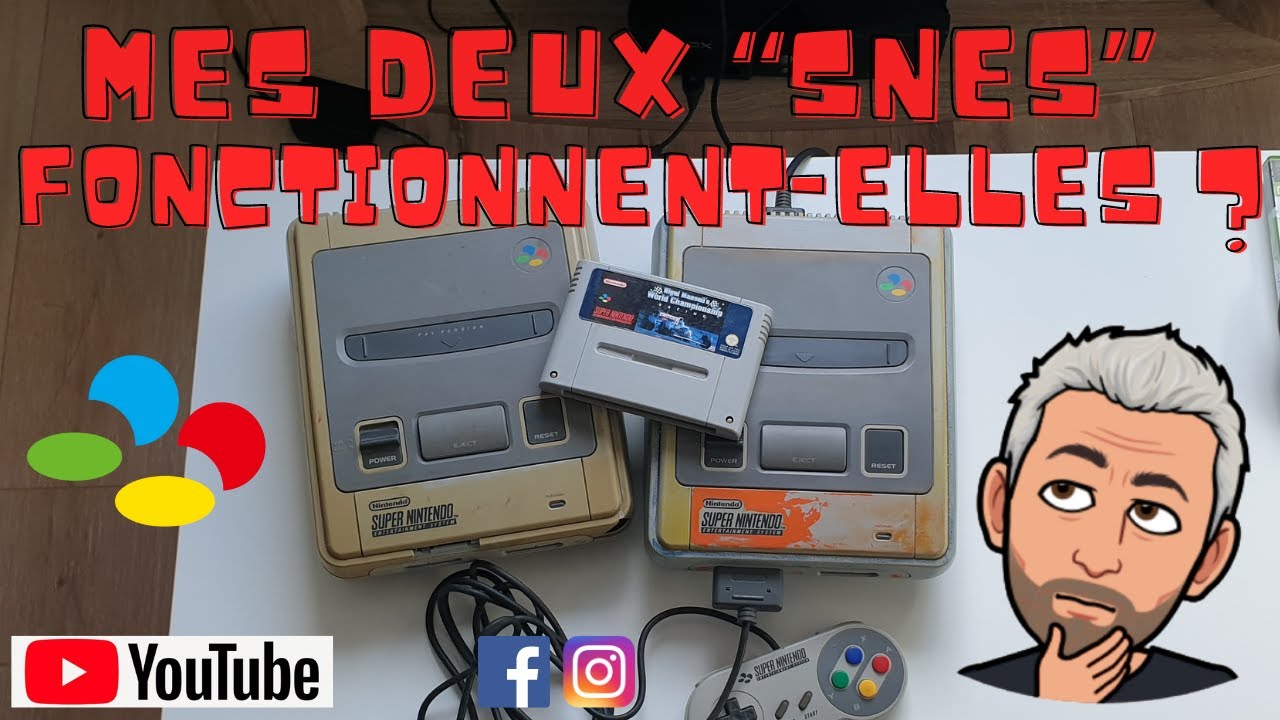 #200 - Crash Test de mes 2 SNES (1 de VG, 1 trouvée en déchetterie) !! Fonctionnent-elles ?? ^^