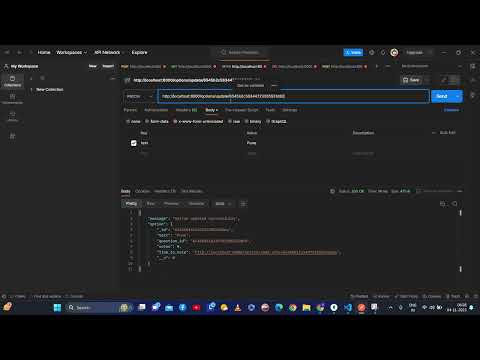Polling System API  Backend Project using node,postman,mongodb