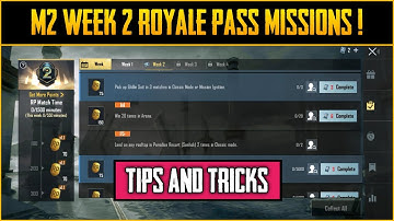 C1S1 M2 WEEK 2 ROYALE PASS MISSIONS EXPLAINED IN BGMI & PUBG MOBILE | TIPS & TRICKS TO COMPLETE RP !