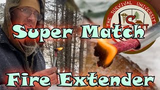Super Match Fire Extender  How to make a long burning match for an time you need to start a fire.