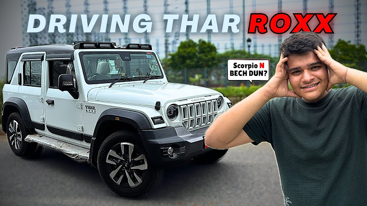 Driving Thar ROXX🔥 | THAR ROXX Drive Review | Saatvik Sharma