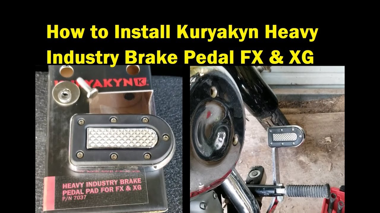How to Install Kuryakyn 7037 Brake Pedal 2004 FXST Softail Standard