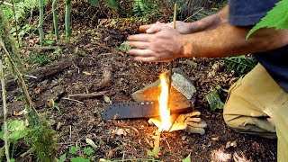 Worlds Easiest Hand Drill: Gunpowder Friction Fire