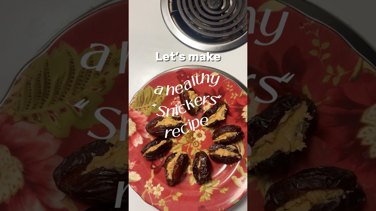 3-ingredient healthy snickers!🍫🎀 