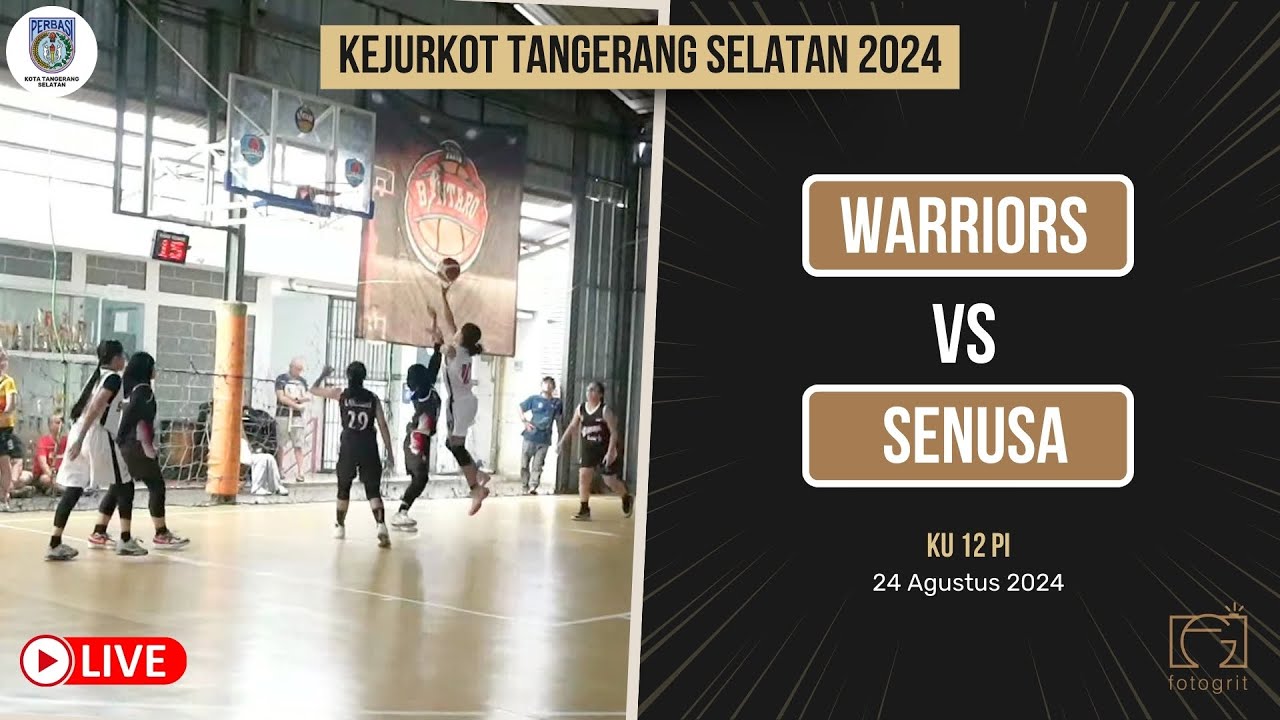 [KEJURKOT TANGSEL 2024] WARRIORS VS SENUSA - KU 12 PUTRI - YouTube