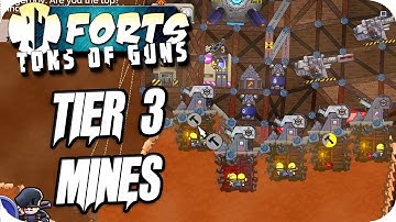 Forts Multiplayer 3v3 Gameplay Phobos 4v4 Map, Tier 3 Mines!