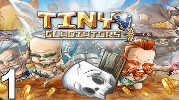 TINY GLADIATORS Walkthrough Gameplay Part 1 - Levels 1-10 (iOS Android)