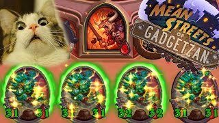 A Bad Day For The Cow King - Biggest Jade Golem Possible - Mean Streets of Gadgetzan Hearthstone
