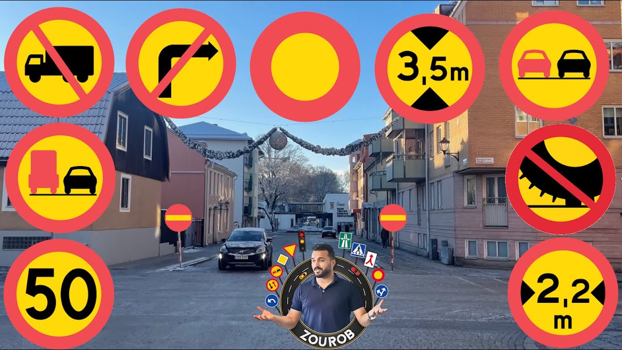 شواخص المنع في السويد Förbudsmärken