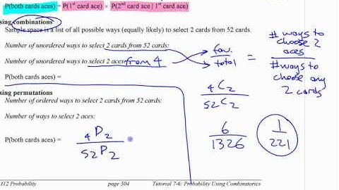 PM12 7.6 (1) Using Combinatorics to Calculate Probabilities - part 1
