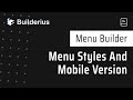 Menu Styles And Mobile Version