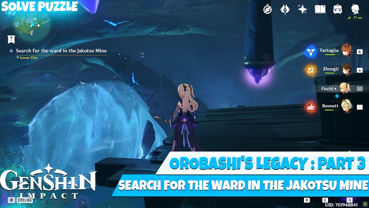 Orobashi's legacy Part 3 Puzzle Genshin Impact Search for the ward in