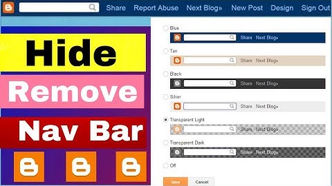 How to Remove Navigation Bar from Blogger | Remove Blogger Upper Error | Remove Navbar From Blogger