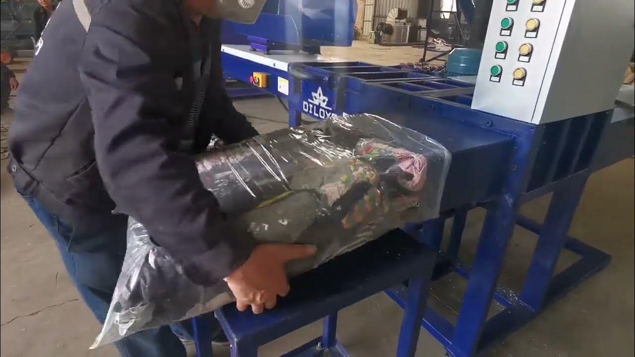 5kg/10kg wiping rags baling machine YouTube