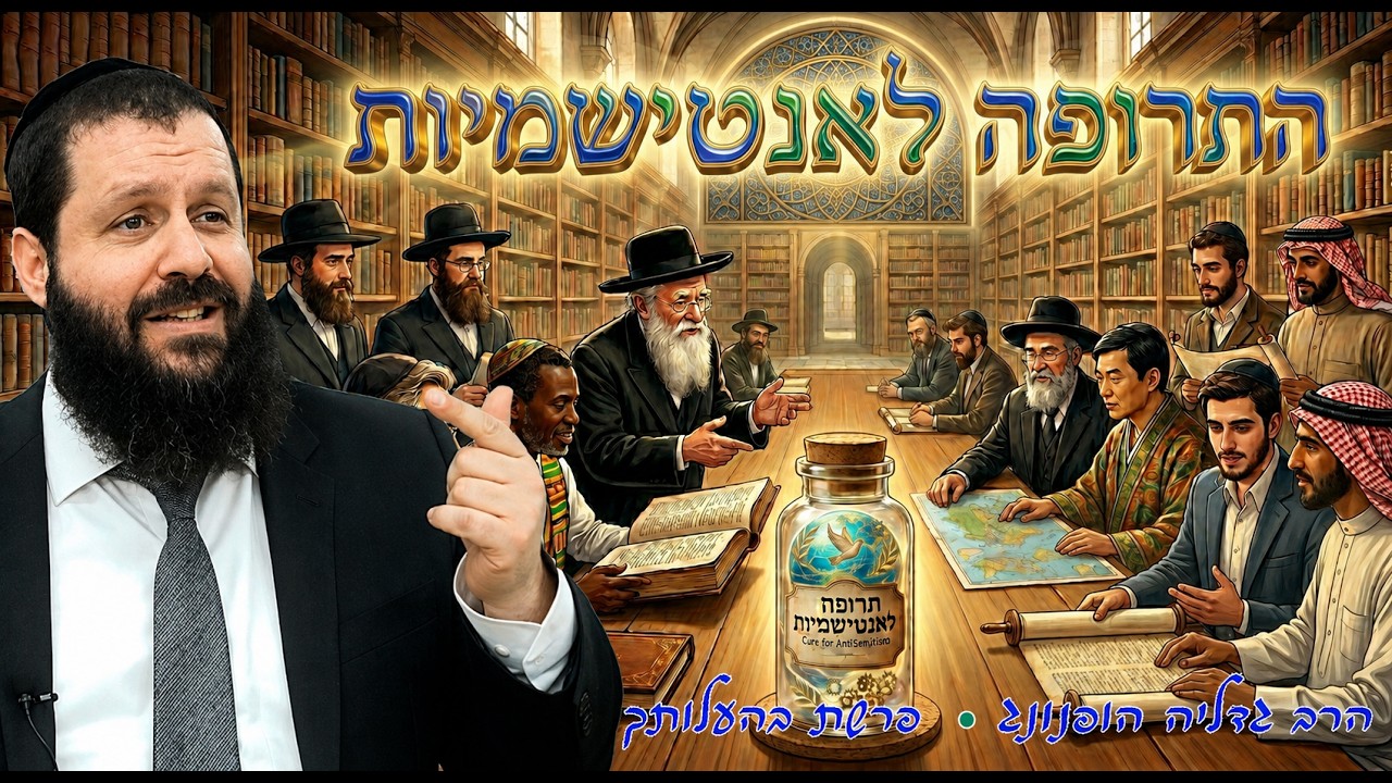 💊 התרופה לאנטישמיות - רעיון נפלא לפרשת בהעלותך | הרב גדליה הופנונג - השיעור הכתוב בתיאור👇
