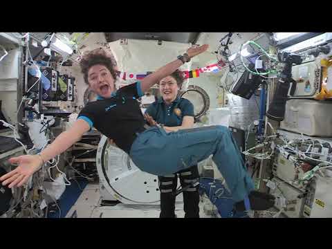 Christina Koch and Jessica Meir in-flight interviews from ISS