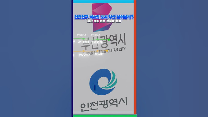인천인구 300만 돌파. 부산까지 넘어설까?(부산 VS 인천 연도별 인구수 추이) #부산 #인천 #인구