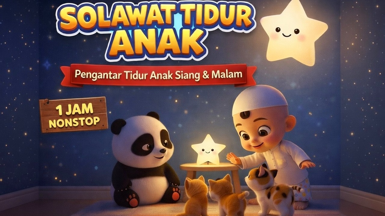 Putar Sekarang! Anak Bayi Langsung Tidur Nyenyak😴🌙| Solawat Pengantar Tidur Anak• Solawat Tidur Bayi
