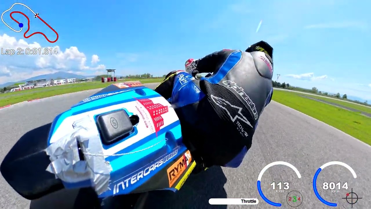 Ripping through Serres Racing Circuit