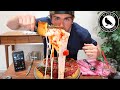 Giant Chicago Deep Dish Pizza Challenge! - Blackbird Pizza Shop “Balls Deep” Challenge