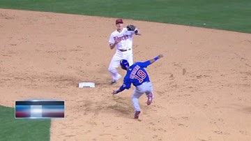 CHC@ARI: Owings, Ahmed turn smooth double play