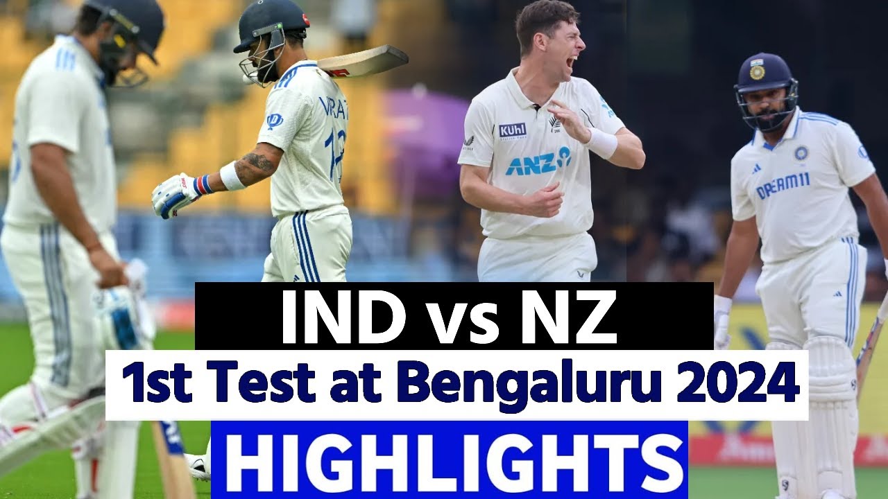 India vs New Zealand, 1st Test, Day 3 Highlights | IND vs NZ Highlights ...