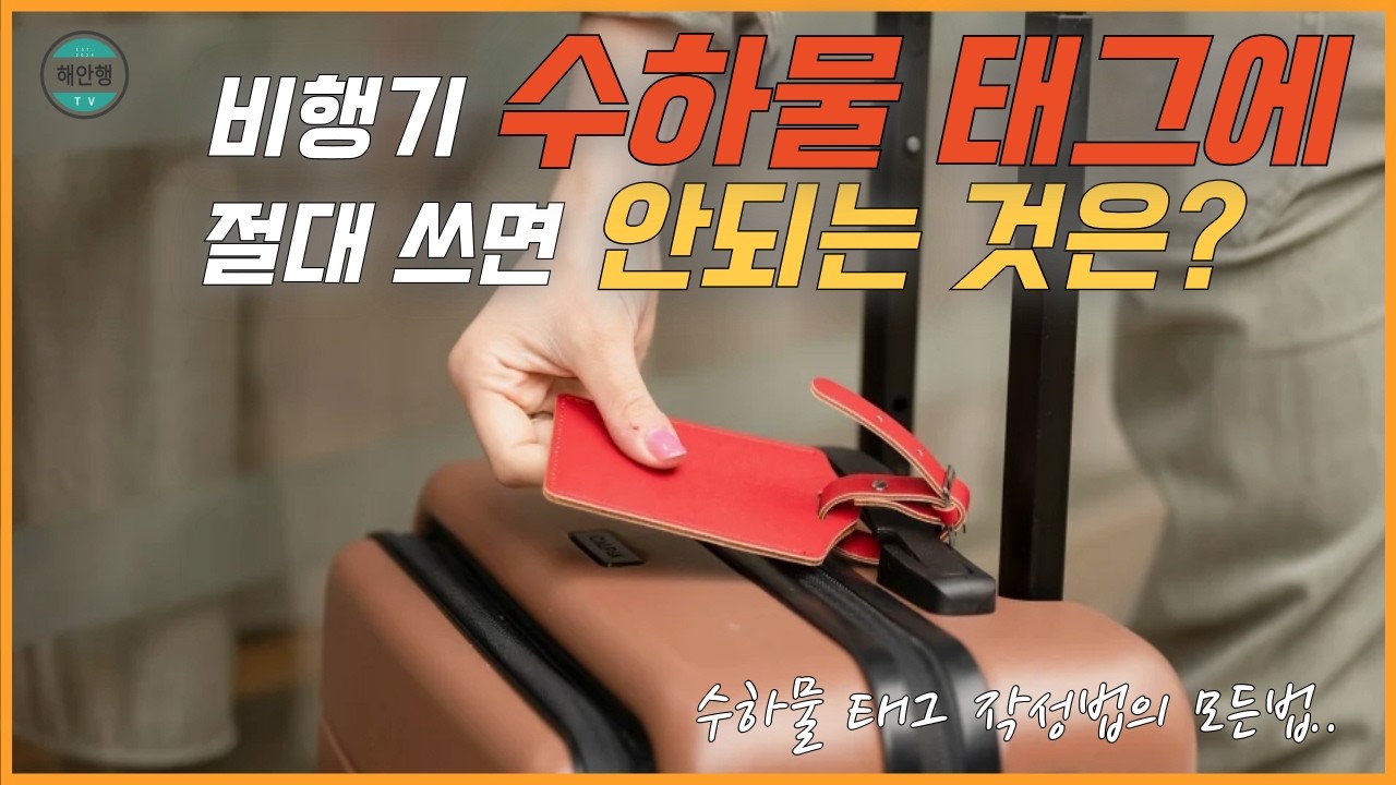 여행 캐리어 수하물 태그에 절대 쓰면 안 되는 정보 (해외여행 필수 시청)