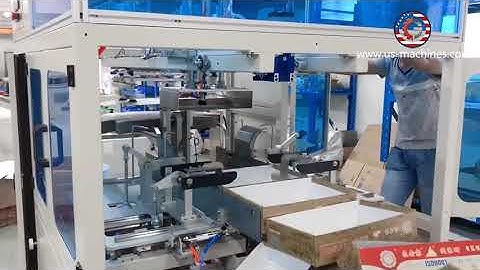 Fruit cardboard tray box case carton folding feeding machine automatic box folder line