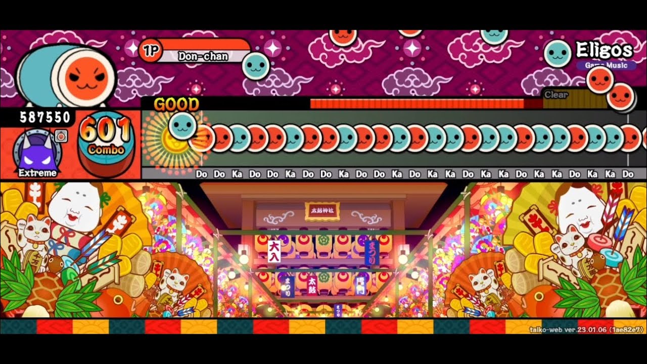 [太鼓の達人 創作譜面] Eligos (裏譜面) / Team Grimoire「Orzmic」より