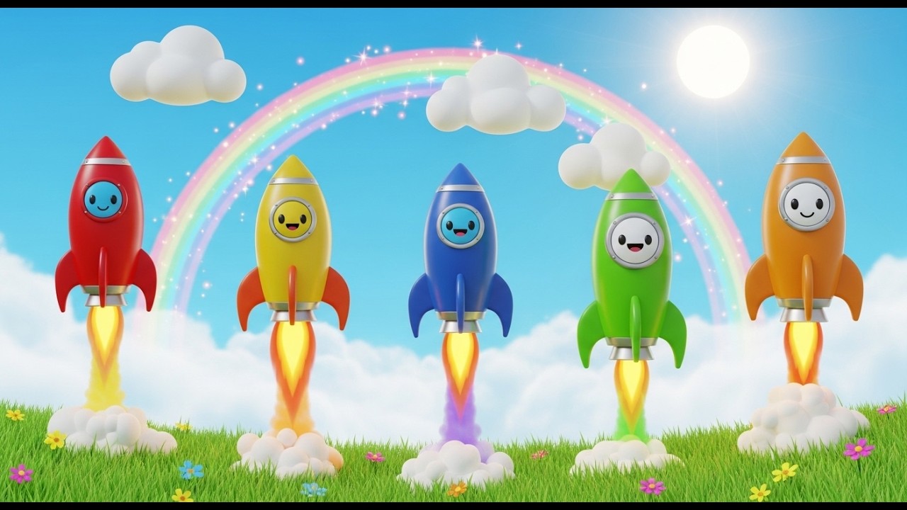 5 Little Rockets Five Little Toy Rockets Soar Soar Soar | Space Adventure & Counting ...