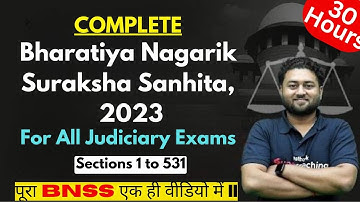 Complete BNSS 2023 | Bharatiya Nagarik Suraksha Sanhita 2023 | #bnss #vishalsirjudiciary