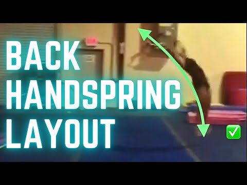Round off back handspring layout