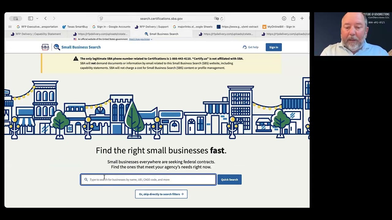 Small Business Profiles (GovDirections)