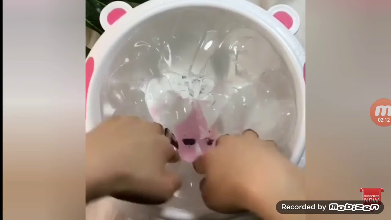 The best super jiggly slime ASMR.Try not to get satisfied 100% fail!