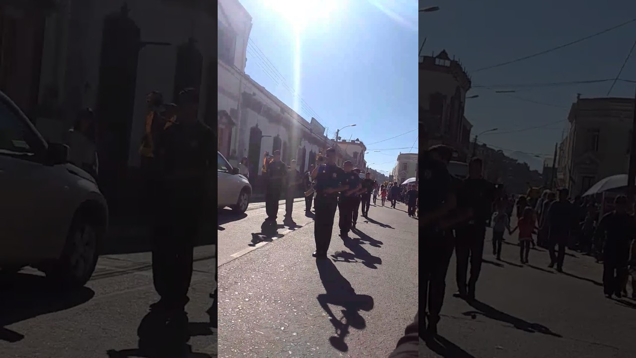 Banda Halcones Coquimbo - Pasacalle post presentacion 21 mayo 2017
