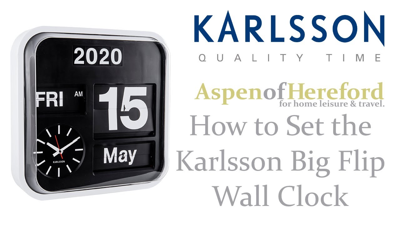 How To Set The Time On A Karlsson Big Flip Clock - Aspen of Hereford