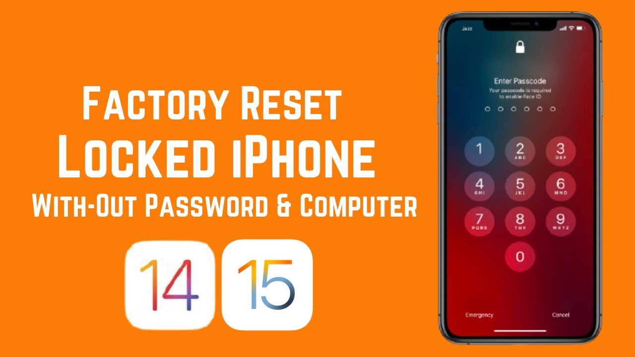ลืม รหัส ปลด ล็อค หน้า จอ iphone New How To Factory Reset LOCKED iPhone Without Passcode \u0026 Computer - Free Reset All Locked iPhone 2022