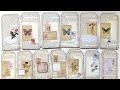 How I make embellished tags for junk journals - Vintage collage