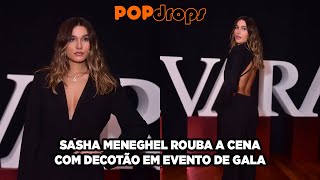 Sasha Meneghel rouba a cena com decotão em evento de gala! #PopDrops @PopZoneTV