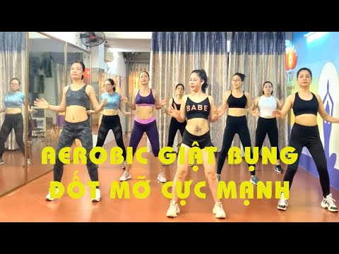 Video AEROBIC BÀI GIẬT BỤNG ĐỐT MỠ CỰC MẠNH |OANH NGUYỄN - youtube