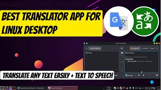 Translator App for Linux Desktop | Translation made Easy