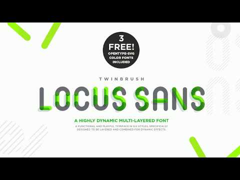 Locus Sans Display and Color Font, a Sans Serif Font by Twinbrush (Thumbnail 3 of 13)