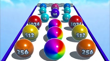 Ball Merge 2048 👩‍❤️‍💋‍👩🎱🐣 MAX LEVELS!! All Levels Gameplay Android, iOS NEW UPDATE!!!