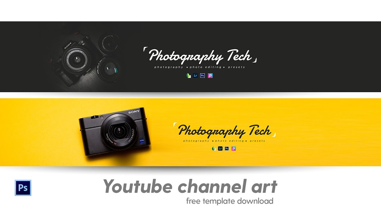Youtube Channel Art Tutorial Free Template Download