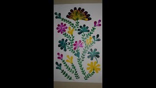 acrylic painting easy finger beginners